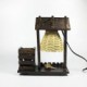 23*20.5CM Valentine'S Day Creative Furnishing Articles Gifts Brush Pot Vintage Boutique Handicraft Desk Lamp Led Light