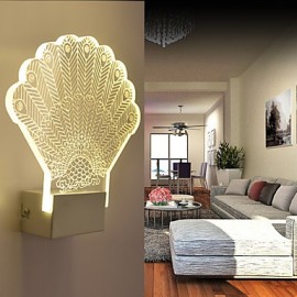 Acrylic Wall Lamp PVC Lamp Light LED / Bulb Included Modern/Contemporary Metal 220V 5㎡-10㎡ L23*H24*W5CM