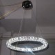 LED Crystal Pendant Light Lighting Modern Single D40CM Three Sides K9 Crystal Indoor Ceiling Lights Lamp Fixtures