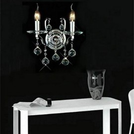 Crystal Wall Sconces , Traditional/Classic E12/E14 Metal