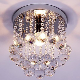 Flush Mount K9 Crystal / Mini Style Modern Chandelier