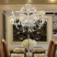 Max 40W Rustic/Lodge Crystal Electroplated Glass Chandeliers Living Room / Dining Room