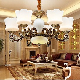 Garden Creative Zinc Alloy Retro Dining Pendant lamp Chandeliers