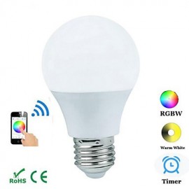 E27 4.5W Bluetooth APP Controlled Bulb - White (AC 100~240V)