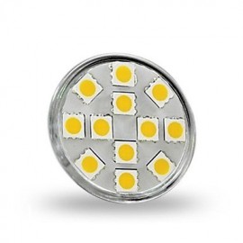 3W GU4(MR11) LED Spotlight MR11 12 SMD 5050 300 lm Warm White / Cool White Decorative DC 12 V