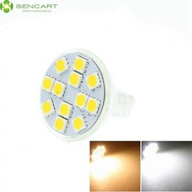 MR11 GZ4 GU4 G4 6.5W Warm / Cool White / Warm White 12 x 5060SMD LED 450-550LM Light Led Bulb (AC/DC10-30V)