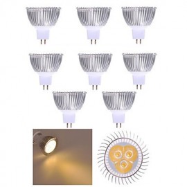 10pcs 3W MR16 350LM Warm/Cool White Light LED Spot Lights(12V)