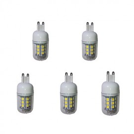 5W G9 LED Corn Lights 27 SMD 5050 380 lm Warm White / Cool White Decorative AC 220-240 V 5 pcs