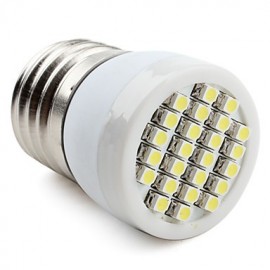 E26/E27 1W 24 SMD 3528 80 LM Natural White LED Spotlight V