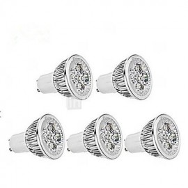 5W GU10 LED Spotlight / LED Par Lights MR16 1 350-400 lm Warm White / Cool White AC 85-265 V 5 pcs