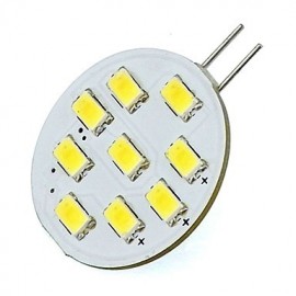 Led Bulb G4 Round Car Marine Camper RV Home Light 9 SMD 5730 120 Degree 12-24V DC/AC (1 Piece)