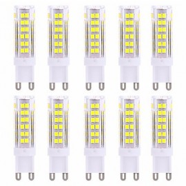 10pcs High Bright G9 9W 75 SMD 2835 600-800 LM Warm White / Cool White LED Bi-pin Lights AC 220-240V