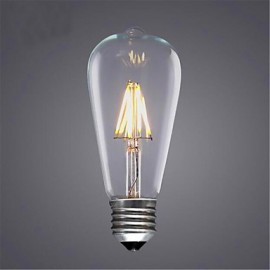 AC 220-240V 8W E26/E27 LED Filament Bulbs ST64 8 SMD 5730 580 lm Warm White / Cool White / Yellow Decorative V 1 pcs