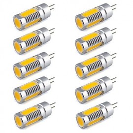 Bright G4 6W COB LED Bulb for Chandeliers Boats Homes 440 lm Warm White / Cool White 12V DC (10 Pieces)