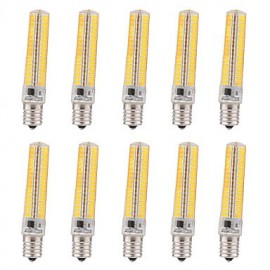 10pcs Dimmable E17 15W 136 SMD 5730 1200-1400 LM Warm White / Cool White Corn Bulbs AC 110V / AC 220V