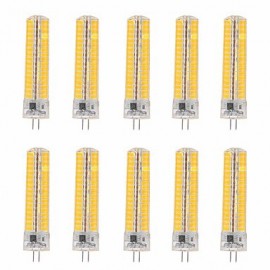 10pcs Dimmable G4 15W 136 SMD 5730 1200-1400 LM Warm White / Cool White Corn Bulbs AC 110V / AC 220V