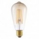 4W E27 LED Filament Bulbs ST64LF 4 COB 350 lm Amber Dimmable / Decorative AC 220-240 V 4 pcs