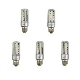 5pcs 7W E27 Aluminum LED Corn Lights 36XSMD5736 840lm Warm/Cool White Lamparas Bombillas (AC85-265V)