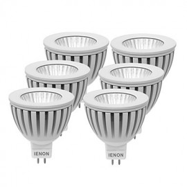 6 pcs 3W GU5.3(MR16) LED Spotlight MR16 1 COB 240-270 lm Warm White / Cool White Decorative DC 12 / AC 12 V