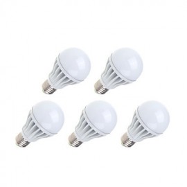 7W E26/E27 LED Globe Bulbs A60(A19) 23 SMD 2835 500-600 lm Warm White / Cool White AC 220-240 V 5 pcs