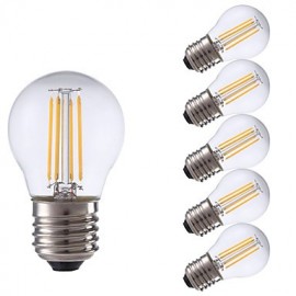 4W E27 LED Filament Bulbs P45 4 COB 300 lm Warm White Decorative 220-240V 6 pcs