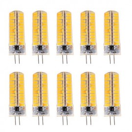 10pcs Dimmable G4 7W 80 SMD 5730 500-700 LM Warm White / Cool White LED Corn Bulbs AC 110V / AC 220V