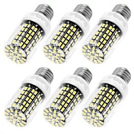 6PCS High Luminous E27 E12 110V 108*SMD5733 LED Corn Bulb 10W Spotlight LED Lamp Candle Light