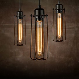 Chandeliers Mini Style Rustic/Lodge/Retro Living Room/Bedroom/Dining Room/Study Room/Office Metal 3 Light Pendant Light