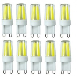 10PCS G9 Filament 3.5W 4LED COB AC220V/AC110V 280-400LM Warm White / Cool White/Natural White LED Dimmable Bulbs