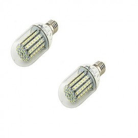 2PCS E27 6W 500lm 3500K 90-3528 SMD LED Warm White Corn Lamp (AC 110~130V)/(AC220-240)