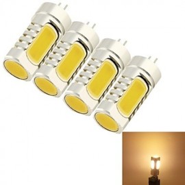 5W G4 LED Corn Lights T 4 COB 210 lm Warm White Decorative DC 12 / AC 12 V 4 pcs