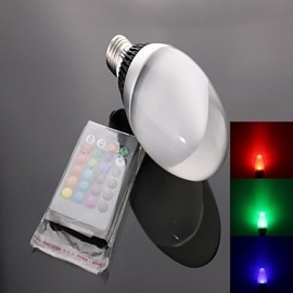 E26/E27 LED Spotlight C35 1 High Power LED 950 lm RGB Remote-Controlled AC 85-265 V