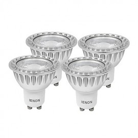 4 pcs 3W GU10 LED Spotlight MR16 1 COB 240-270 lm Warm White / Cool White Decorative AC 100-240 V