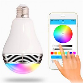 Bluetooth Wireless Stereo Mobile Phone Remote Control APP Colorful Light Bulb Bulb Lamp Intelligent Music