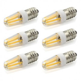 2W E14 Filament LED Bulb 4 SMD COB Spotlight 190Lm Warm White / Cool White AC 220-240V (6 pieces)