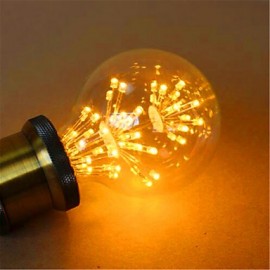 G80LED All Over The Sky Star Edison Light Bulb Decorative Fashion 220V 2W 2300K E27 Warm Yellow