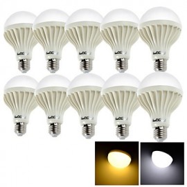 10PCS E27 9W 15*SMD5630 700LM 3000K/6000 Warm White/Cool White Light LED Globe Bulbs (AC 220V)