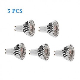 3W GU10 LED Filament Bulbs 3 High Power LED 280 lm Warm White / Cool White AC 220-240 V 5 pcs