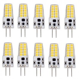 3W G4 LED Corn Lights T 20 SMD 2835 280-300 lm Warm White Cool White AC/DC 12 V 10 pcs