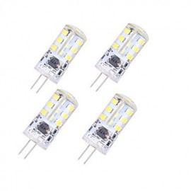 4PCS G4 5W 320lm 27-SMD 2835 Warm White Crystal Lamp (12V)