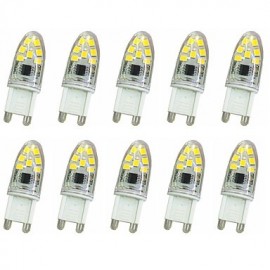 10 Pcs 3W G9 LED Bi-pin Lights T 14 SMD 2835 180-240LM Dimmable Warm White / Cool White Decorative AC220 V