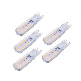 5 pcs Dimmable 6W G9 LED Bi-pin Lights T 22 SMD 2835 450-550 lm Warm White / Cool White (AC 220V / AC 110V)