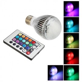 Remote-Controlled Globe Bulbs 9 W 350-410 LM RGB AC 85-265 V