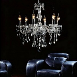 Elegant Crytal Chandelier with 6 Lights