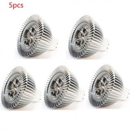 5pcs 3W MR16 350LM Warm/Cool White Color Light LED Spot Lights(12V)