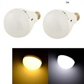 2PCS E27 7W 16*SMD5730 550LM White/ Warm White Light LED Energy saving High quality Globe Bulbs (AC 220V)