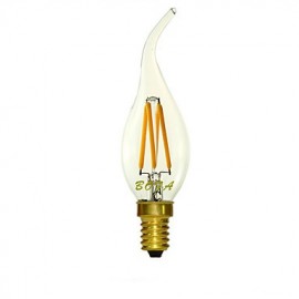 E14 220V 2200K-3000K 200-300Lm 3W 4LED C35L Dimmable Retro Imitation Tungsten Filament LED Candle Light