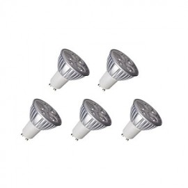 3W GU10 LED Spotlight MR16 3 High Power LED 250-300 lm Warm White / Cool White AC 85-265 V 5 pcs