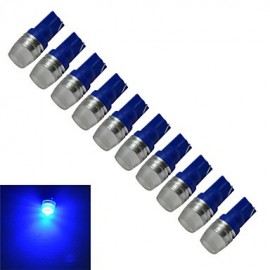 10pcs T10 1.5W 90LM Blue Light Side Maker Lamp LED Car Light (DC 12V)