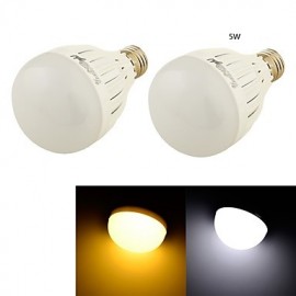 2PCS E27 5W 10*SMD5730 460LM White/ Warm White Light LED Globe Bulbs (AC85-265V/110-120V/220-240V)